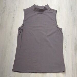 Z Supply Gray Mock Neck Tank Top Sz M